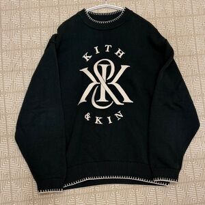 Kith green and White Crewneck Sweater